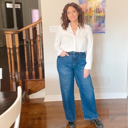 Nothing feels better than finding a great pair of jeans! If you’re looking to test out the wide leg trend these jeans from Old Navy are worth a try! 

Workwear, jeans, fall outfit 

#LTKover40 #LTKmidsize #LTKfindsunder50