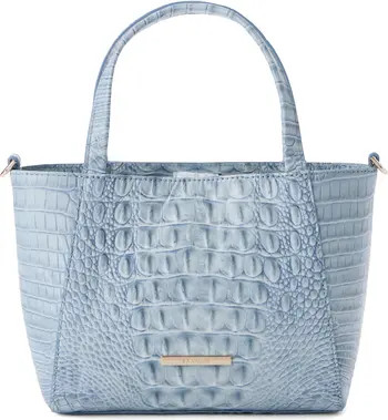 Small Mona Croc Embossed Leather Top Handle Bag | Nordstrom