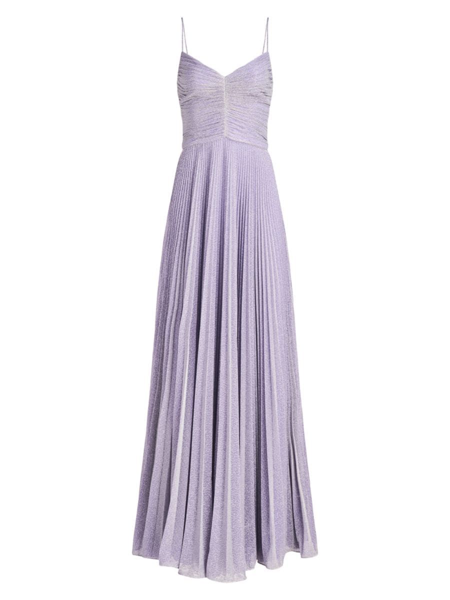 Maycee Pleated Shimmer Jersey Gown | Saks Fifth Avenue