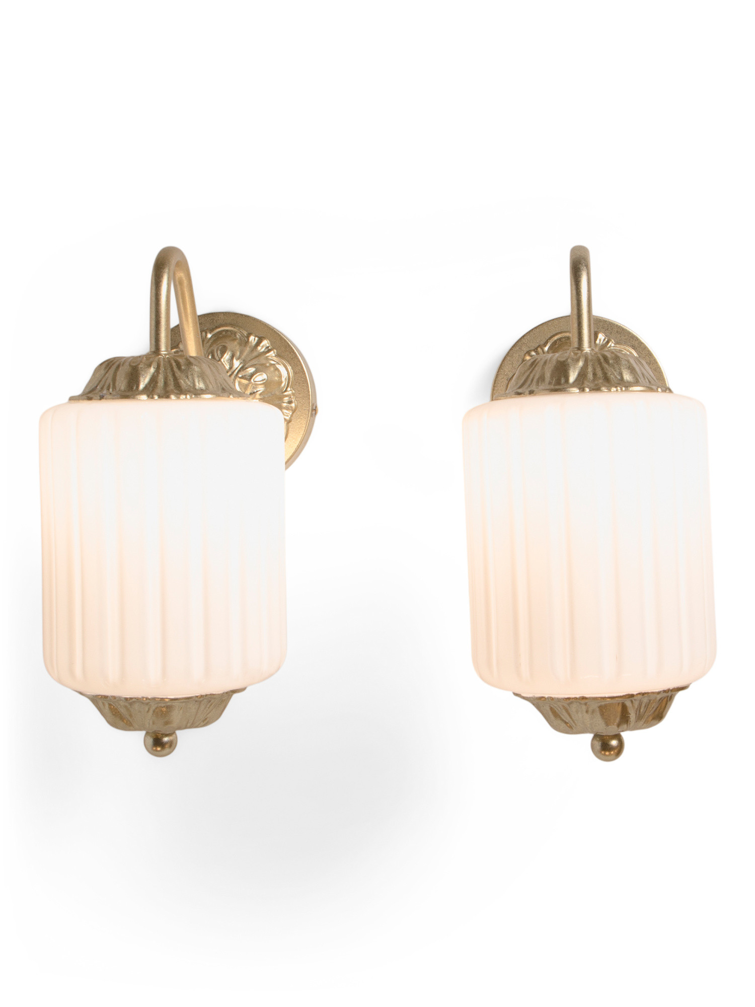2pk 10.5x5.5x11 Vintage Glass Rechargeable Wall Sconces | TJ Maxx