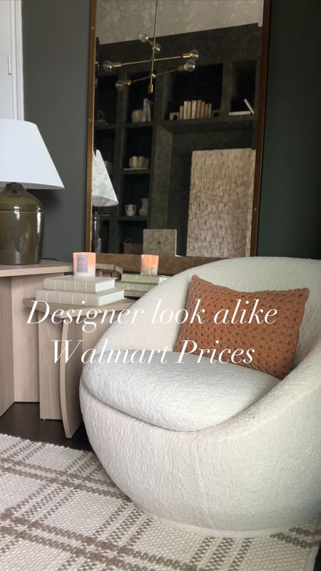 Seriously these Walmart pieces are designer look alikes for pottery barn, Serena and Lilly, McGee and Co, and West Elm. Get the look without the price. Home decor, home furnishings, furniture, swivel chair, office chair, living room,  coffee table decor. 

#LTKHome #LTKVideo #LTKSaleAlert