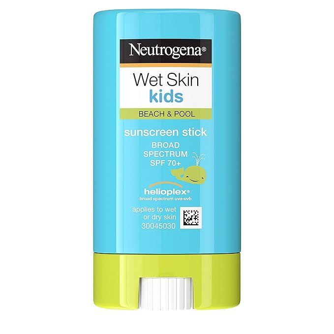 Neutrogena Wet Skin Kids Water Resistant Sunscreen Stick, Kids Sunscreen for Face and Body, Broad... | Amazon (US)