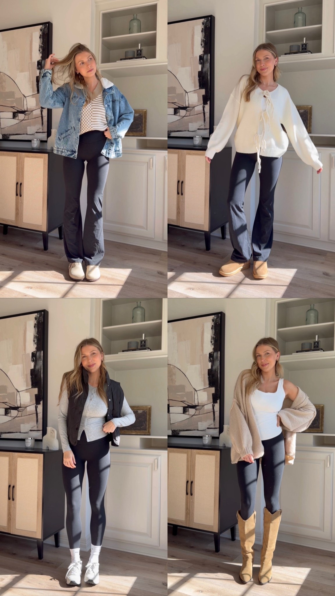 Ways to wear leggings and still look put together! I wear size S and the longest length in the flatten

#LTKCyberWeek #LTKootd #LTKmomlife