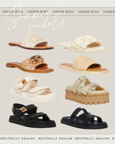 Summer sandals under $100 | some you can receive a discount, use code: SPRING 🫶🏼🤍👡

#LTKstyletip #LTKshoecrush #LTKFind