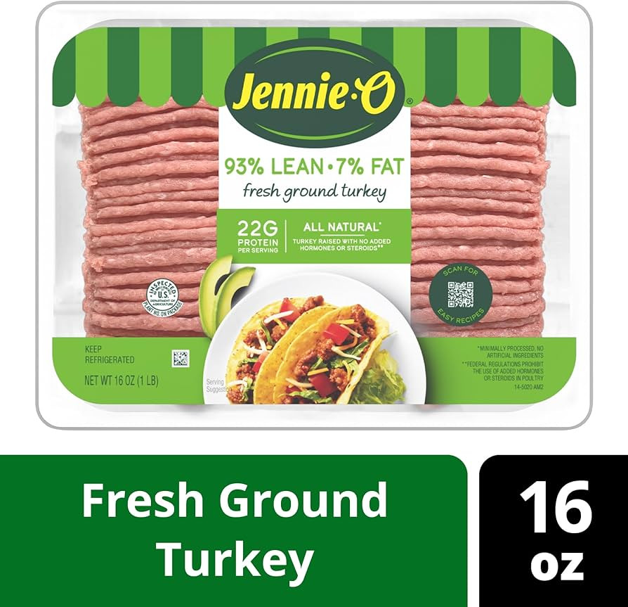 Jennie-O Lean Ground Turkey Meat, 93% Lean, 7% Fat, 1 Lb | Amazon (US)
