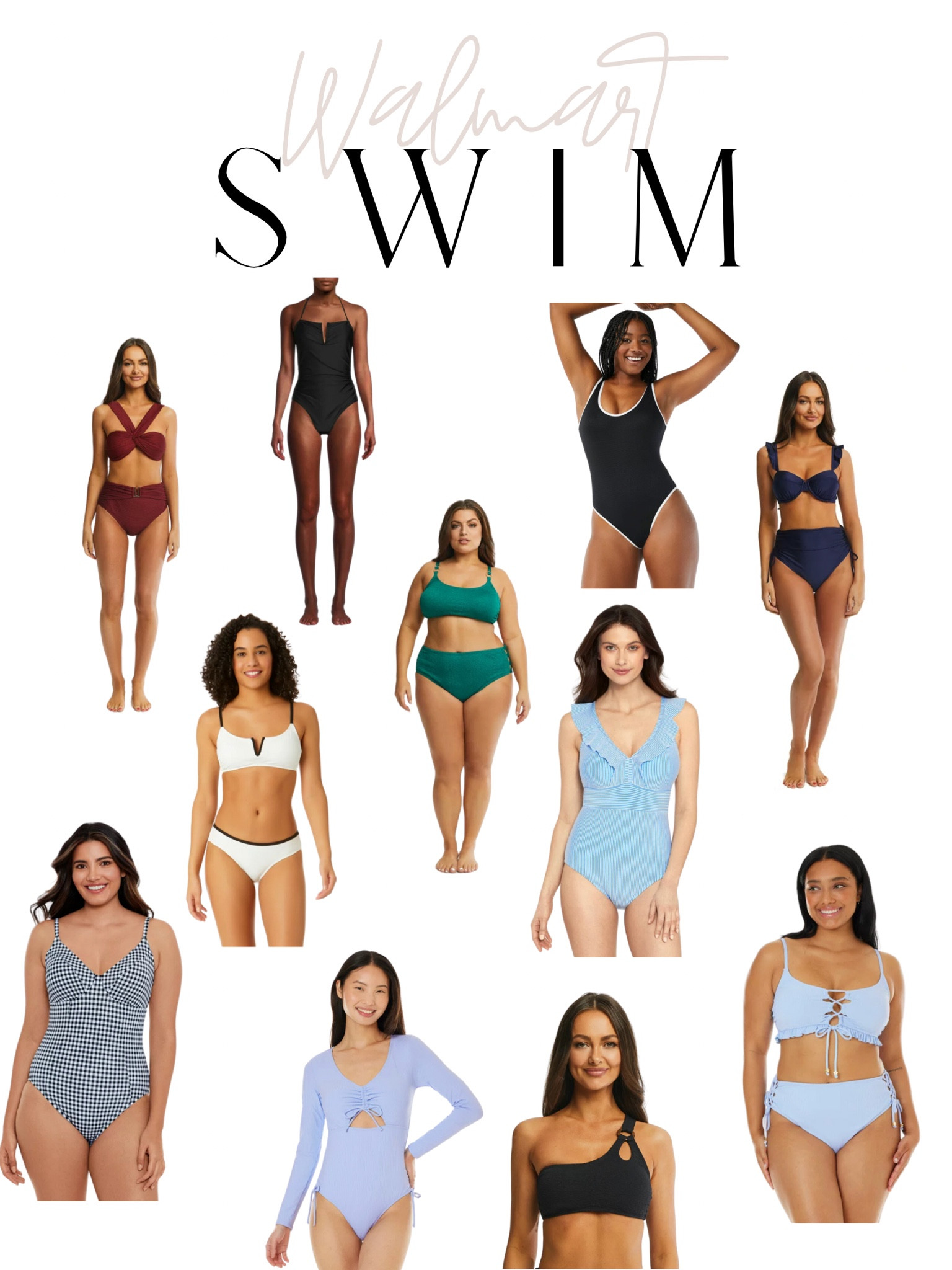 Such chic, classic swimmies from Walmart!

#LTKswim #LTKunder50 #LTKSeasonal