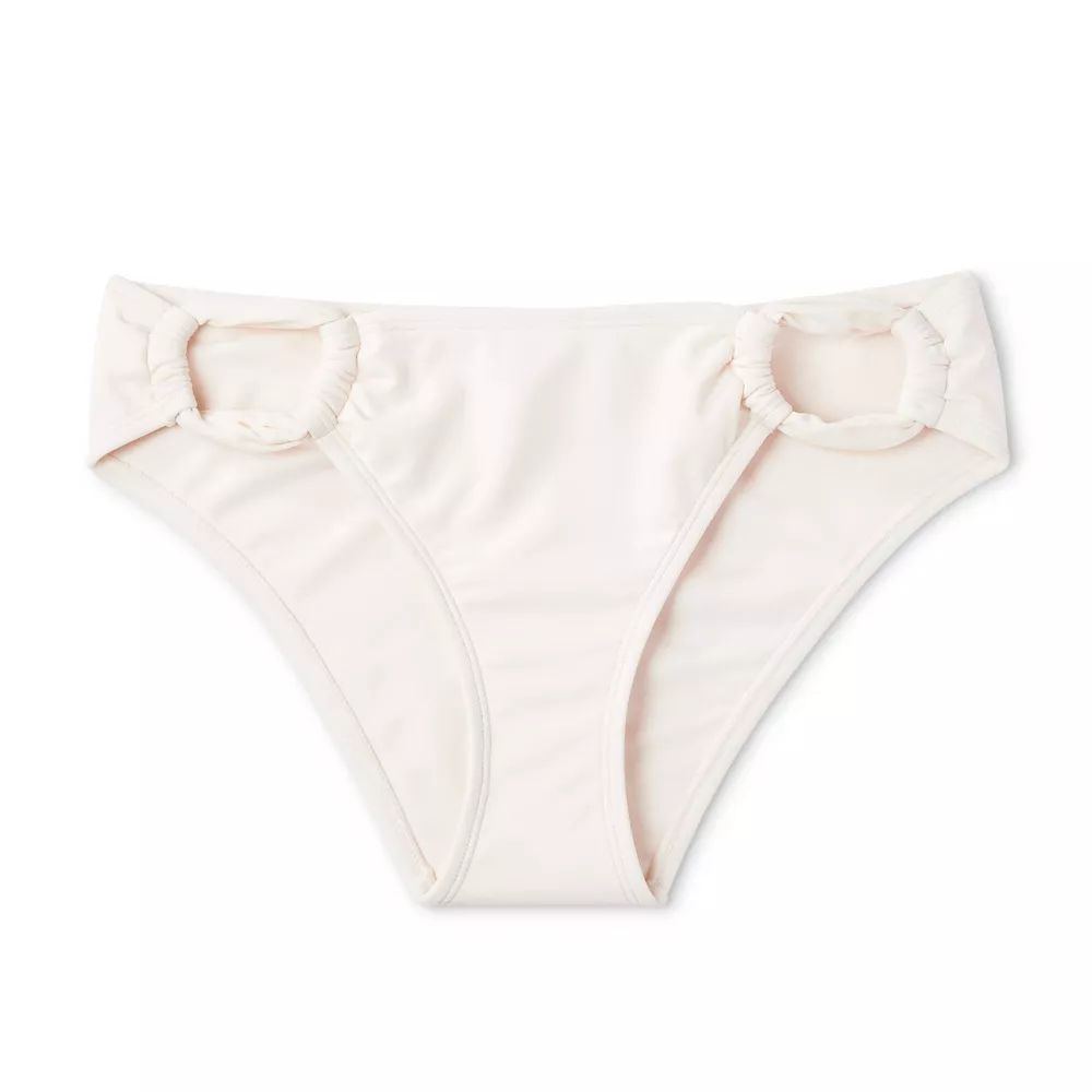 Women's Cut Out Cheeky Bikini Bottom - Shade & Shore™ Off-White | Target