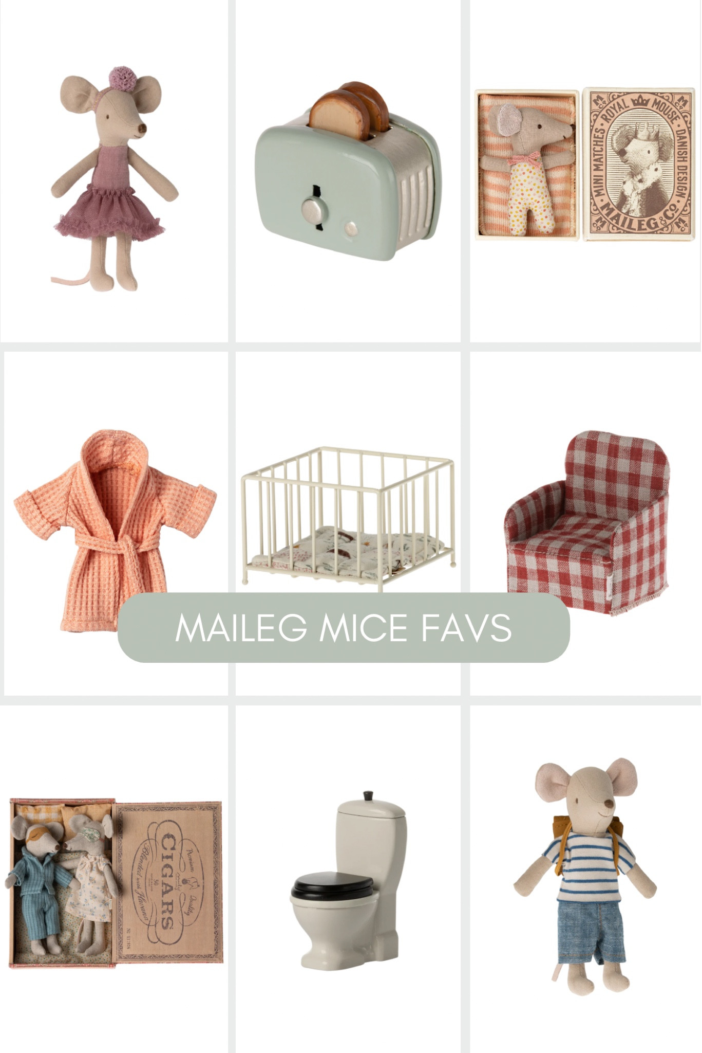 Maileg mice favorites! 

Perfect Christmas gifts! 

#LTKGiftGuide #LTKKids #LTKHoliday