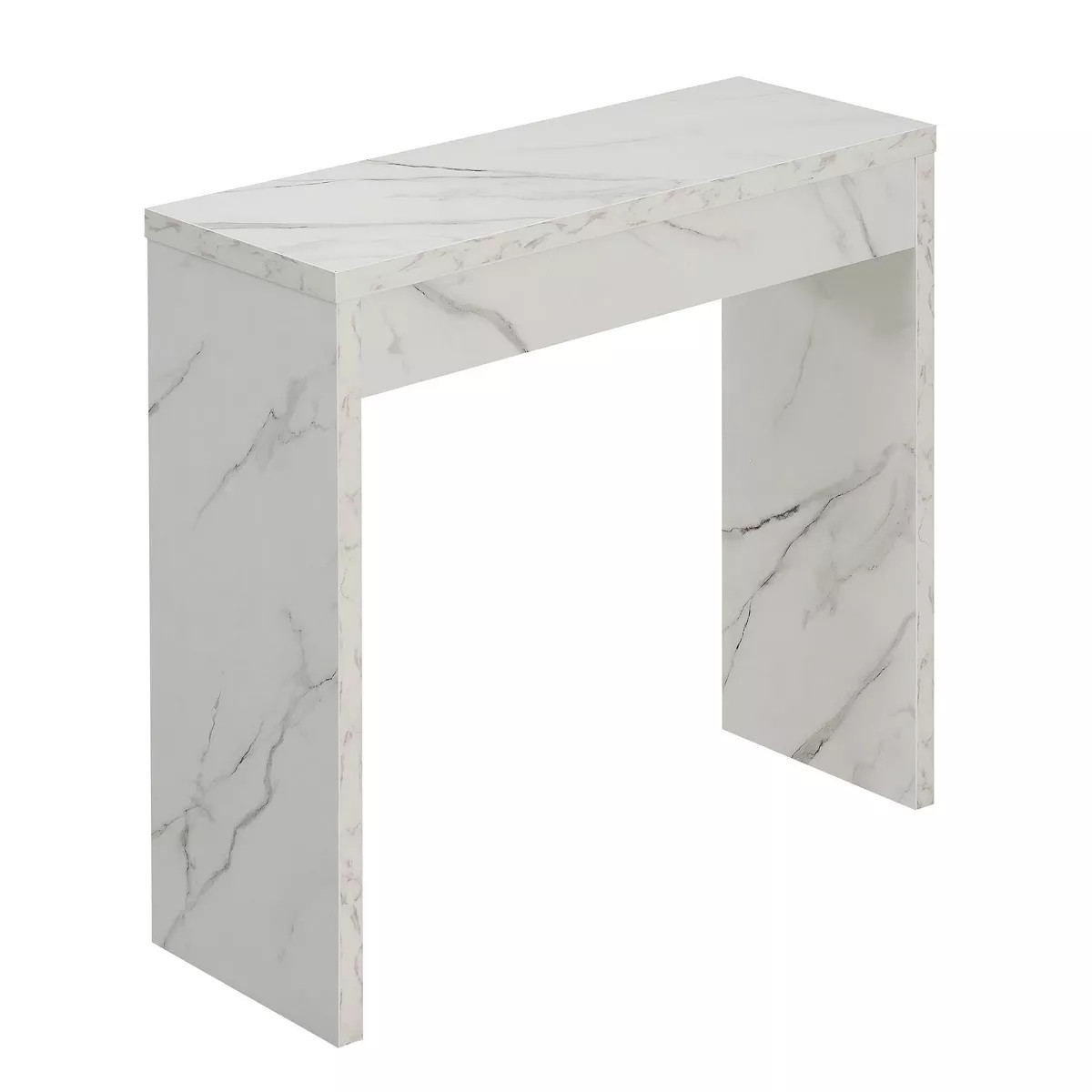 Breighton Home Northfield Entryway Hall Table in White Faux Marble | Target