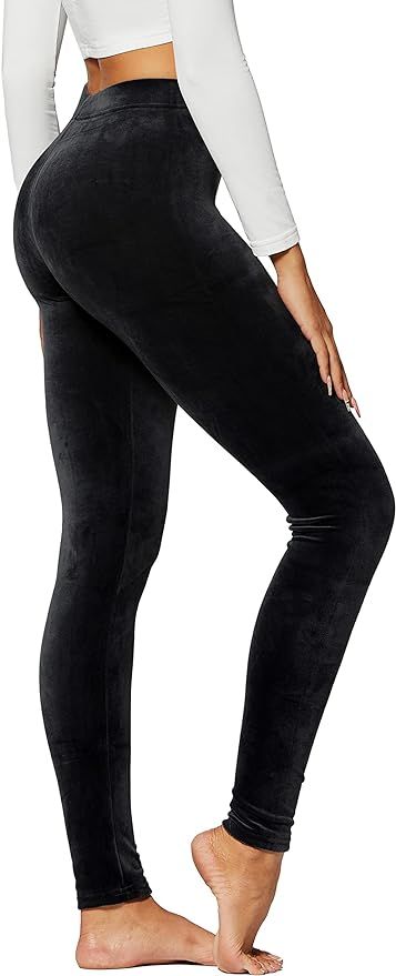 Premium Ultra Soft Velvet Leggings for Women - Regular and Plus Sizes - 20+ Colors | Amazon (US)