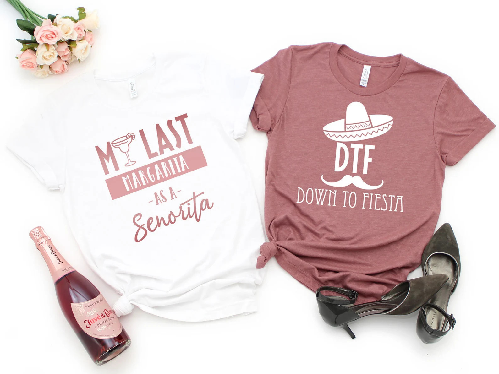 Bachelorette Party Shirts Down to Fiesta Shirt My Last | Etsy | Etsy (US)