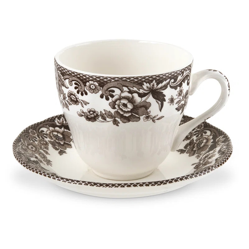 Spode Delamere Teacup & Saucer 7 Oz (Set of 4) | Wayfair North America