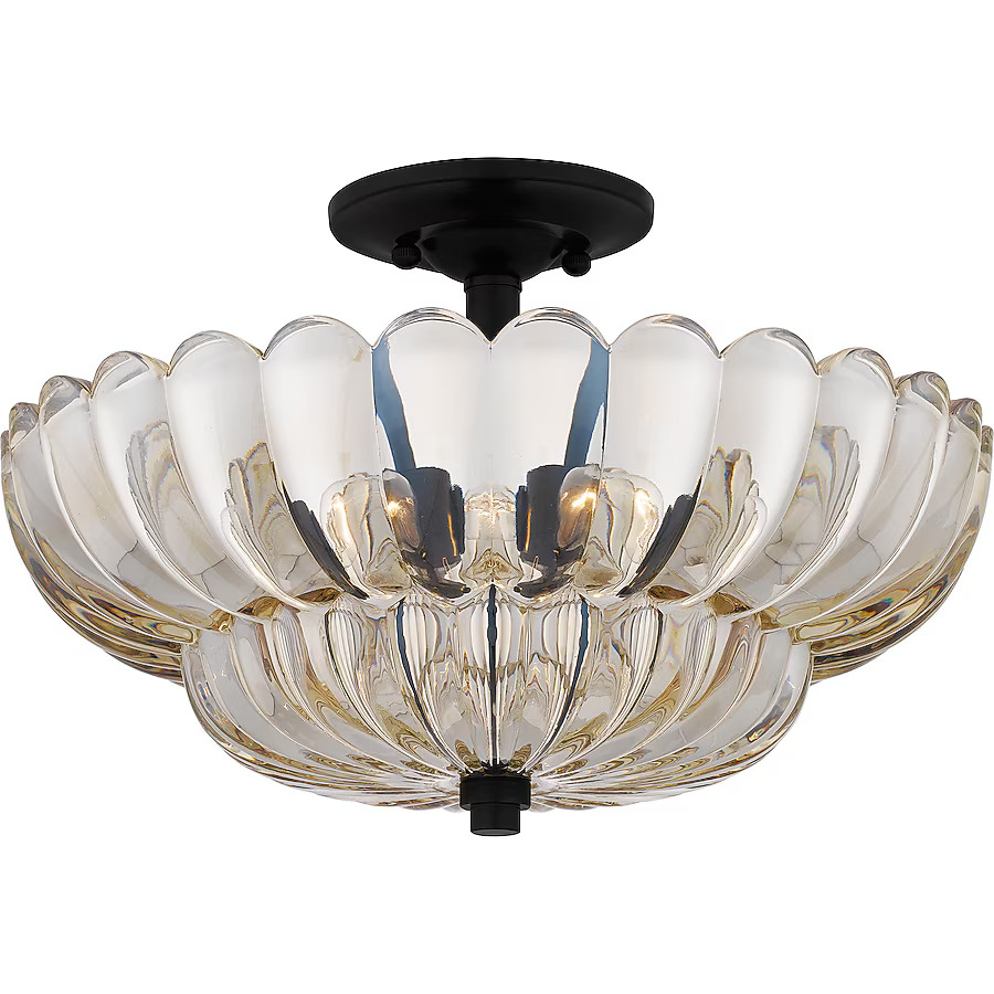 Quoizel Whitecap 4-Light 13.82-in Bronze Led, Semi Flush Mount Light | Lowe's