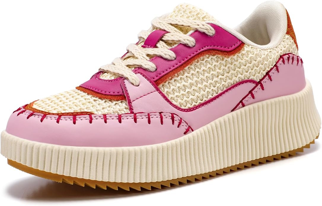 STQ Platform Sneakers Women Fashion Shoes 2024 Orthopedic Walking Shoes with Plantar Fasciitis | Amazon (US)