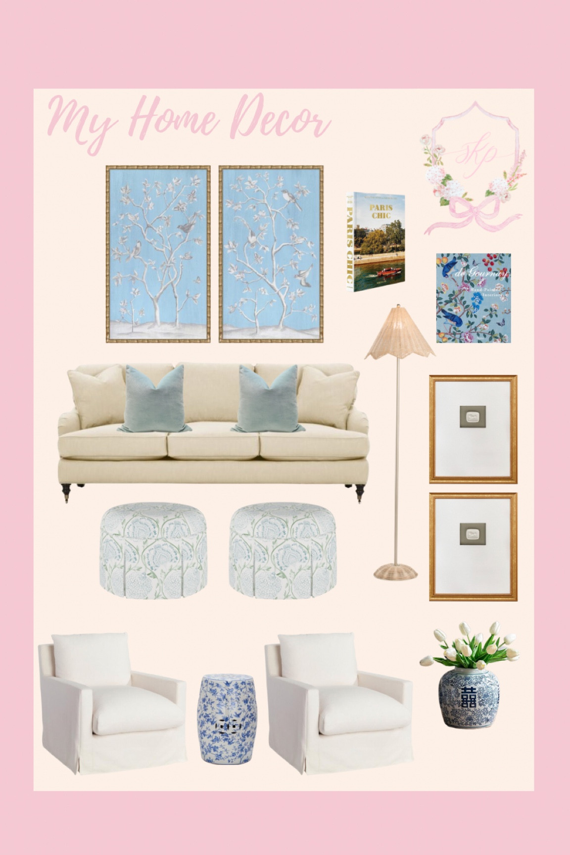 Living room home decor 🤍 The pieces that aren’t linked are from One Kings Lane! ✨#HomeDecor 

#LTKhome