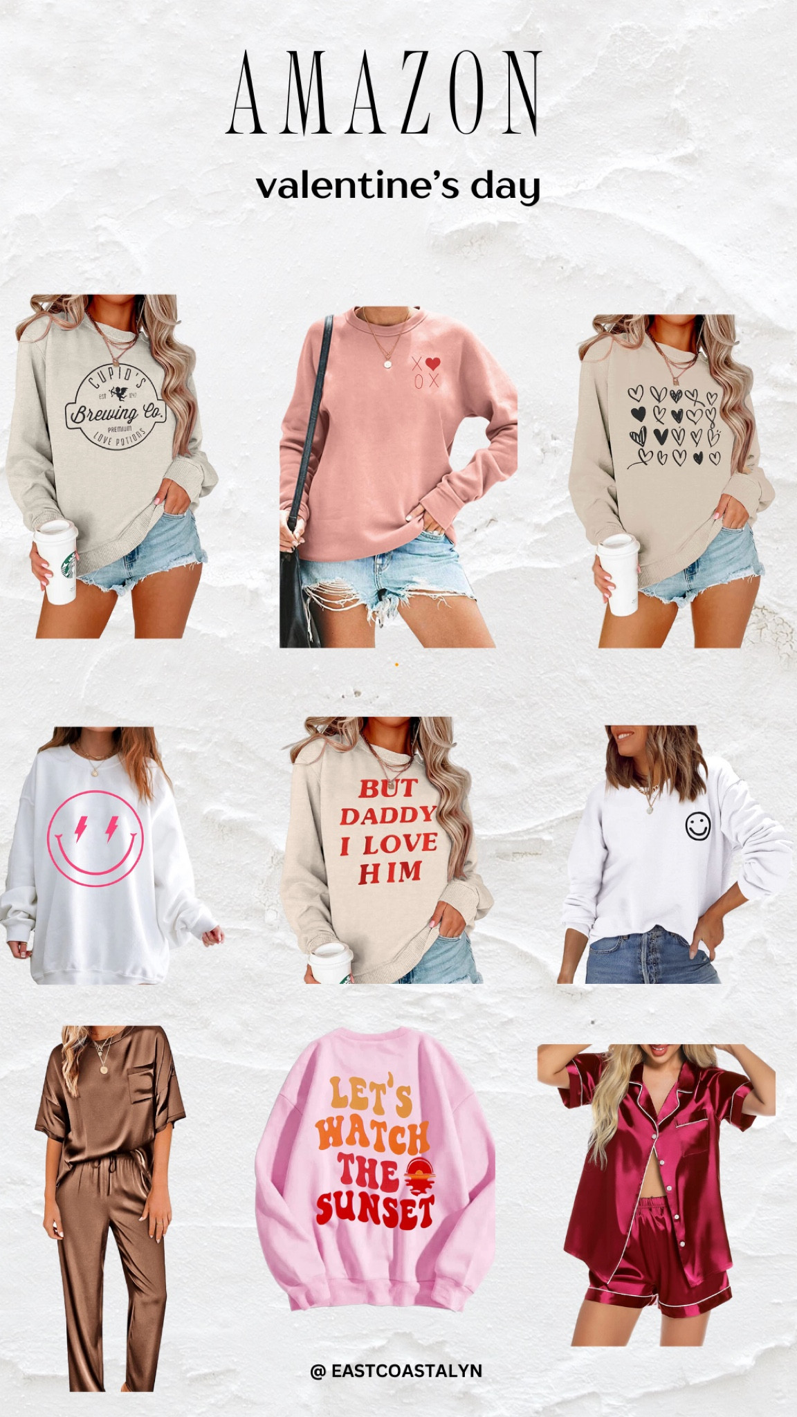 Stay at home. Valentine’s Day Outfits. Pullover. Sweatshirt.
Amazon #amazonfashion
#valentinesday

#LTKSeasonal #LTKunder50 #LTKstyletip