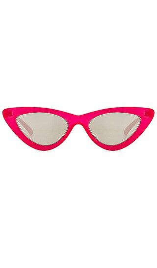 Le Specs x Adam Selman The Last Lolita in Opaque Red & Silver Mirror | Revolve Clothing (Global)