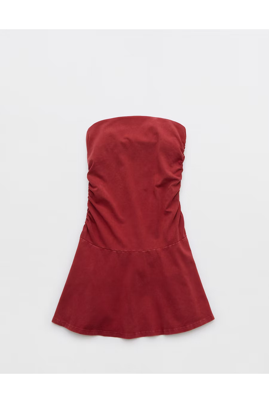 OFFLINE By Aerie OG Sunlight Mini Dress Women's Summer Burgundy XXS | Aerie