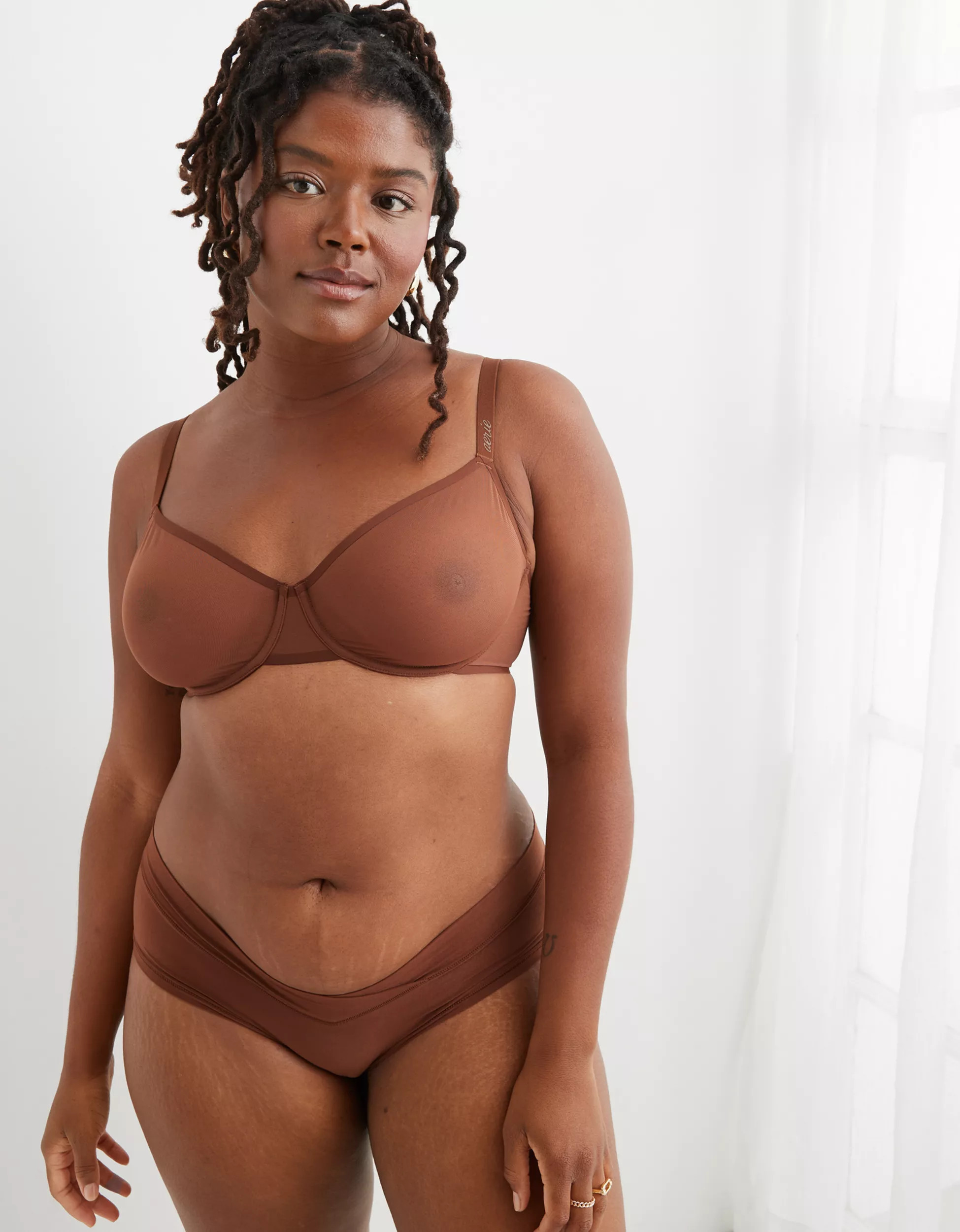 SMOOTHEZ Mesh Unlined Bra | Aerie