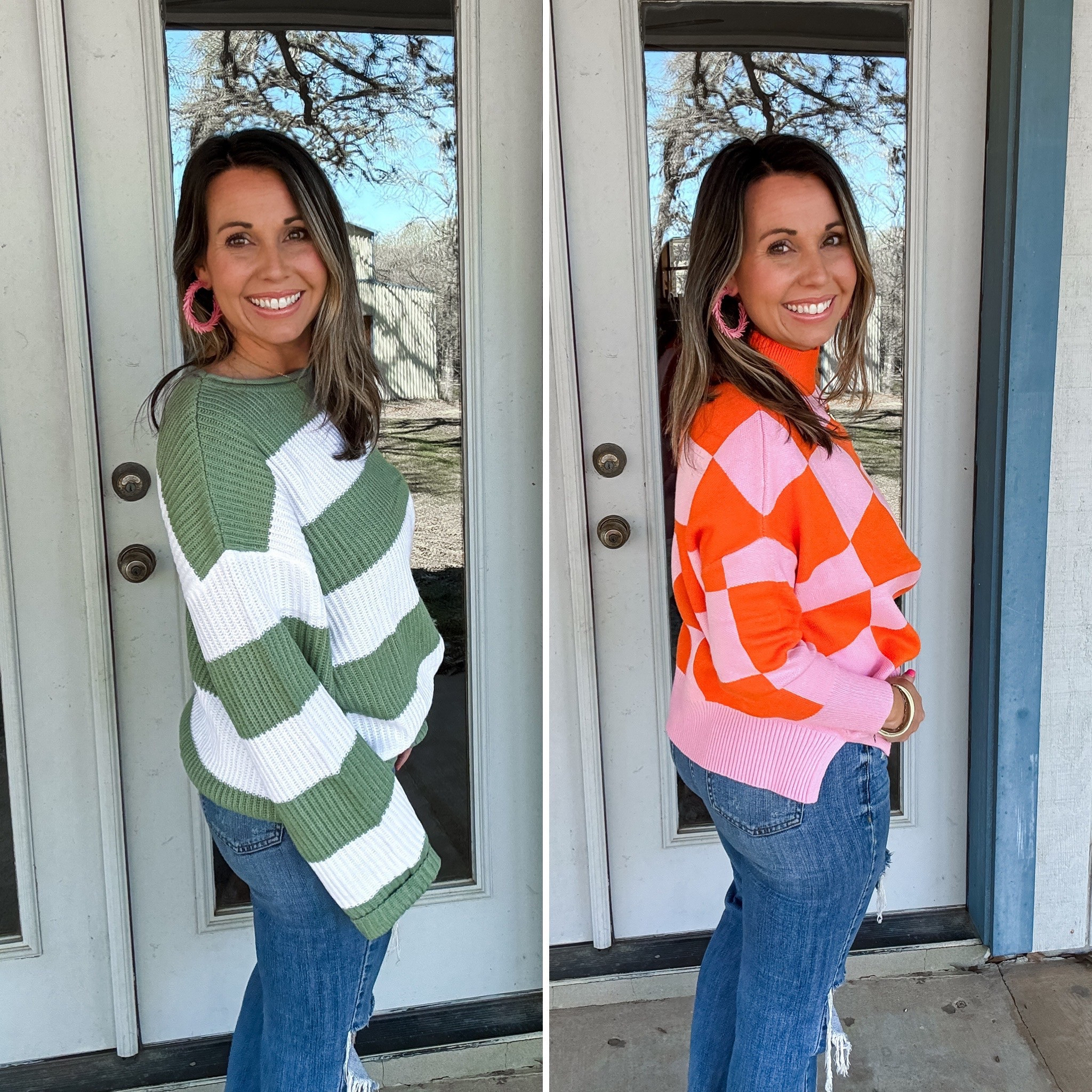Cute Amazon sweaters! 

Loving the colors 💚🤍💗🧡

#LTKStyleTip #LTKSeasonal #LTKFindsUnder50