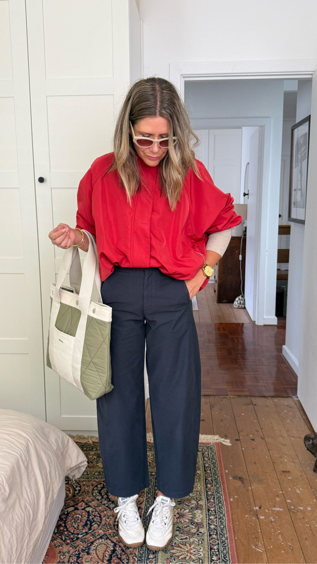 I am now a red girly — full convert. 

If you asked me a month ago how I was stying red this season — my answer would have been ‘accessories only’ but as I have dabbled, one-by-one, pieces of red are now taking over my wardrobe and I am 100% here for it. My only rule is that you will never see me wearing black with red (just a personal rule but one I follow). Red for me pairs perfectly with this seasons navy, camels/beige and of course denim. 

How are you wearing your reds this season? 

Wearing a medium in the knit, XS in the pants and medium in the jacket. Shoes are an absolute investment but have linked some alternatives to get the look for less x

#LTKautumn #LTKaustralia #LTKstyletip