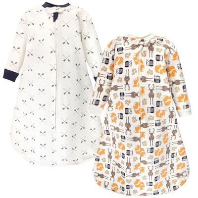 Hudson Baby Infant Boy Premium Quilted Long Sleeve Sleeping Bag and Wearable Blanket 2-Pack, Cream Forest Animals, 18-24 Months | Target