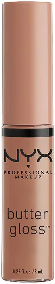 NYX PROFESSIONAL MAKEUP Butter Gloss, Non-Sticky Lip Gloss - Madeleine (Mid-Tone Nude) | Amazon (US)