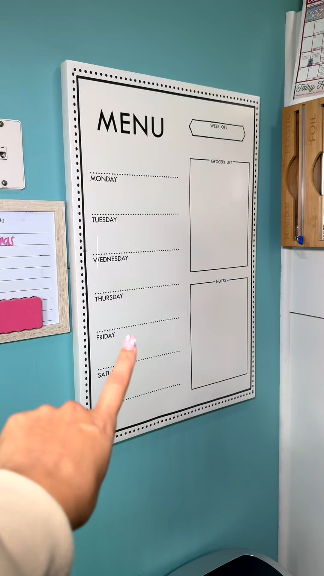 Everyone’s been asking about my hanging menu board — mine was a thrifted  find, but this one on Amazon is super similar (and even magnetic for your fridge 👏🏽👏🏽

#LTKHome #LTKFindsUnder50