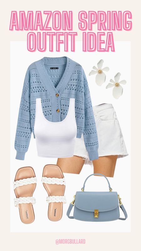 Spring Outfit | Spring Sweater | White Shorts | Spring Look | Spring Brunch | Spring Fashion | Amazon Fashion

#LTKstyletip #LTKfindsunder100 #LTKSeasonal