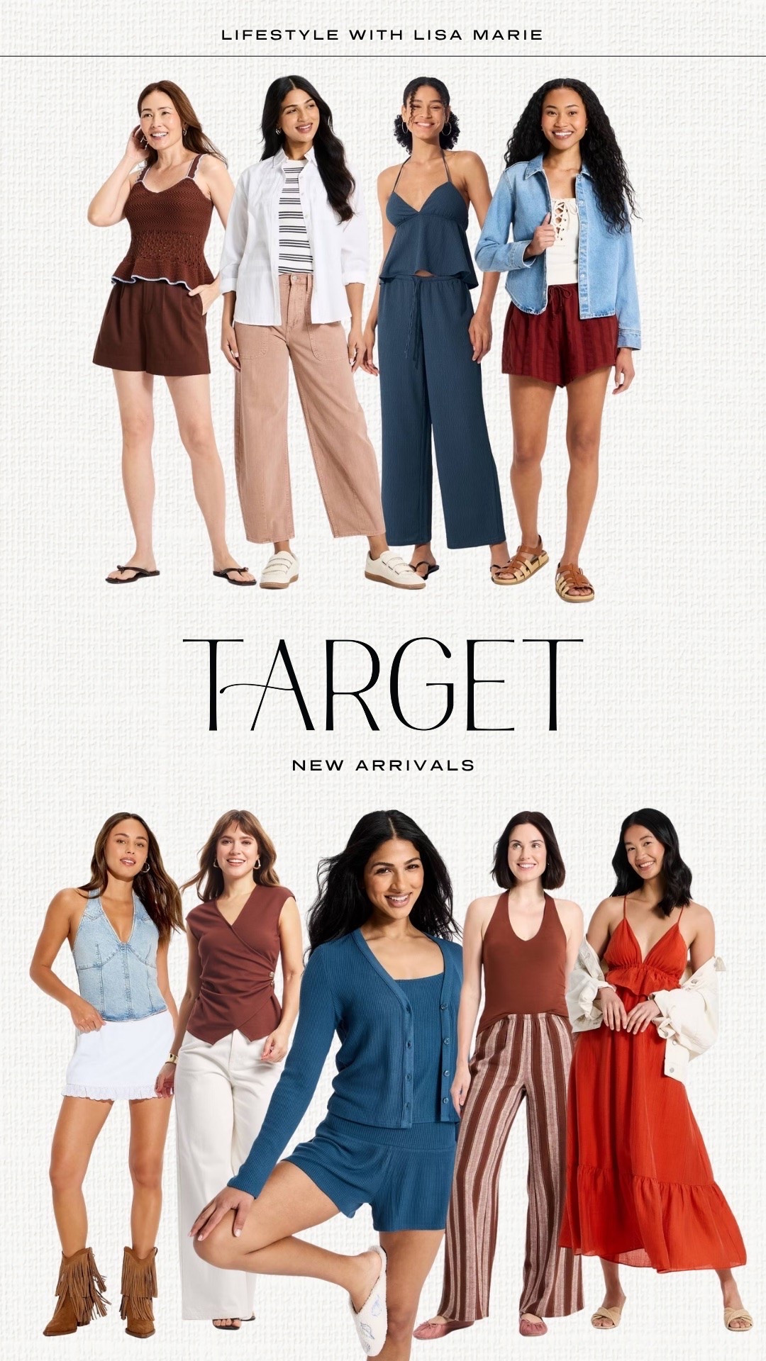 Target new arrivals for summer and early fall! Matching pant and short sets. Linen and lightweight pants. Country western wear. Elevated casual outfits. Denim tops and jackets. Mini skirts and maxi dresses. Soft loungewear and pajama sets.

#LTKootd #LTKPetite #LTKTravel