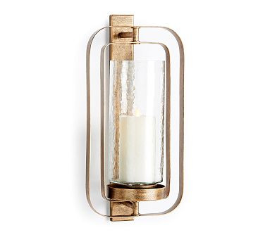 Mollie Hammered Glass Sconce | Pottery Barn (US)