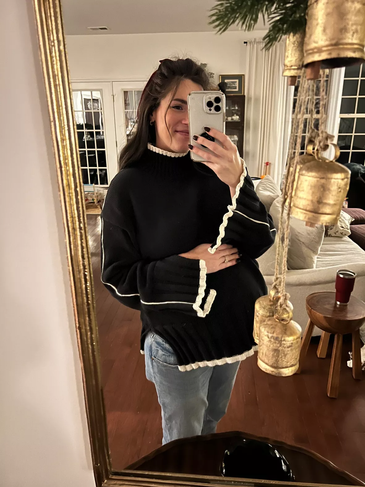 Maternity V Neck Knitted Sweater … curated on LTK