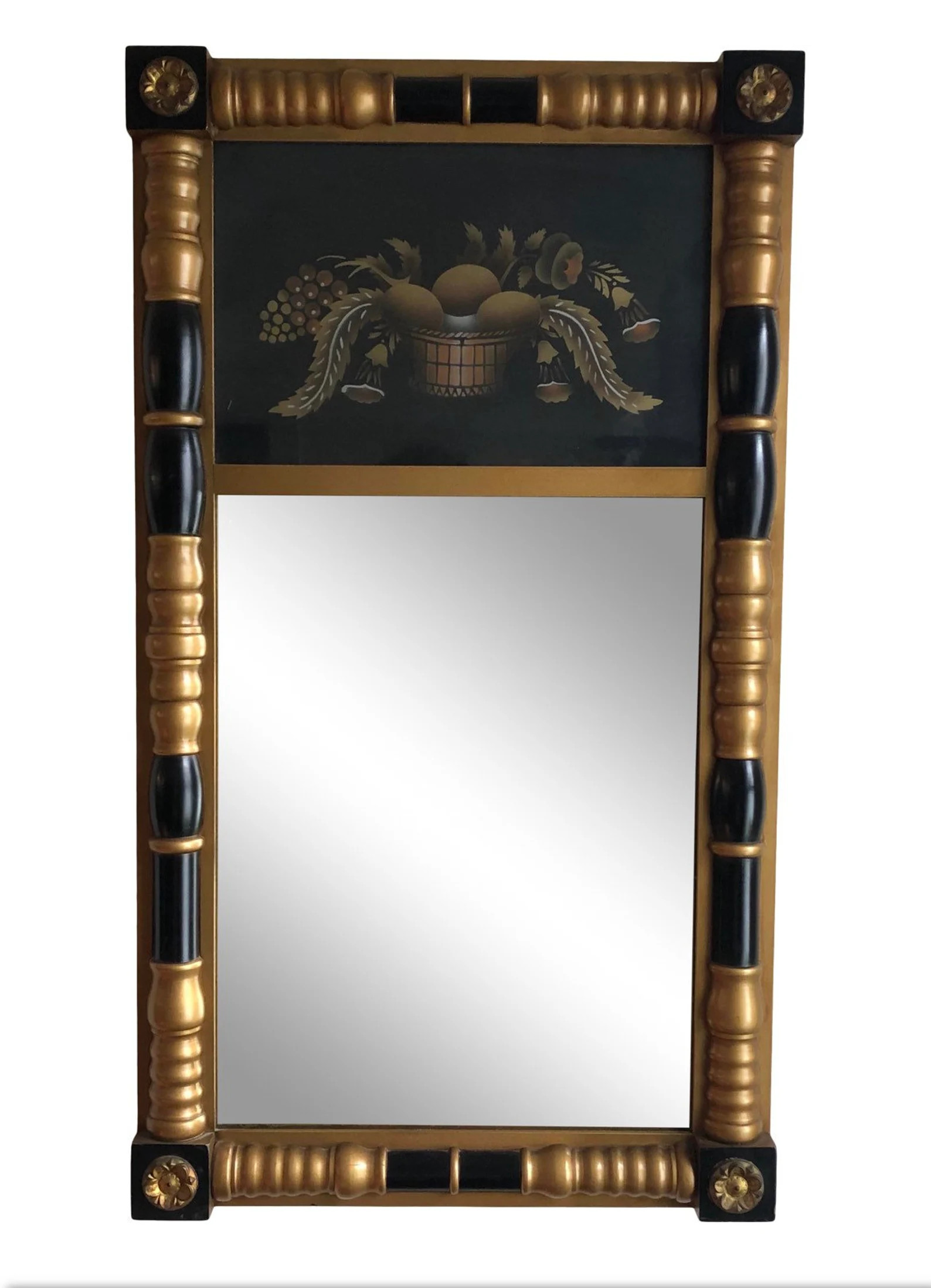 Mid Century Lambert Hitchcock Gilt Trumeau Mirror | Etsy (US)
