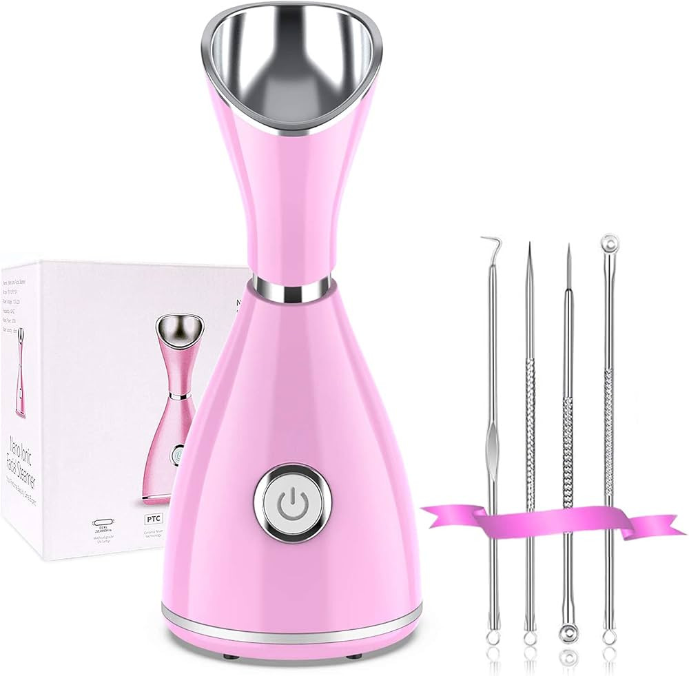 Facial Steamer - Nano Ionic Face Steamer for Facial Deep Cleaning Home Facial Spa Warm Mist Humid... | Amazon (US)