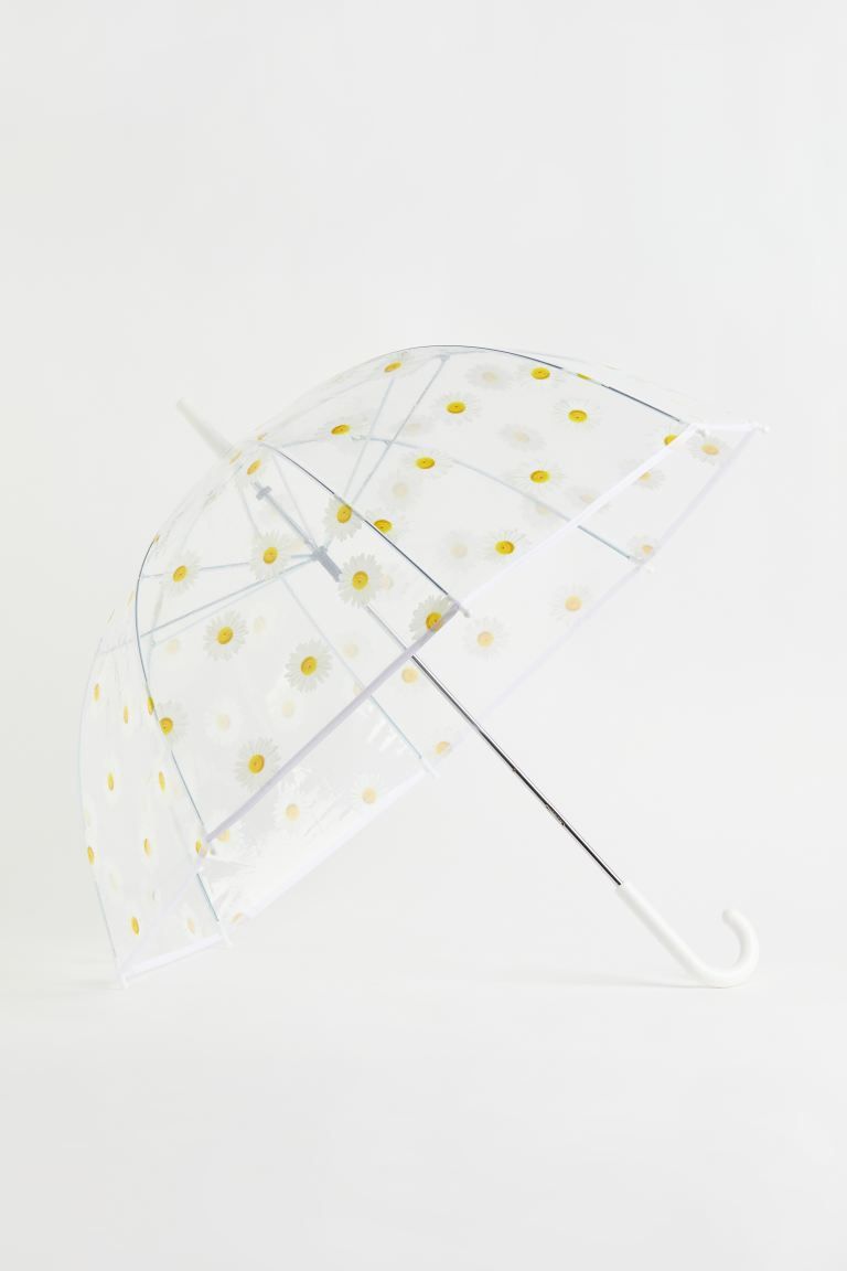 Transparent Umbrella - Transparent/daisies - Ladies | H&M US | H&M (US)