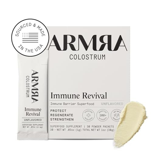 Premium Colostrum Powder - Boost Your Health with 200+ Nutrients and Bioavailable Formula Grass Fed, Gut Health Bloating Immunity,(Unflavored | 30 Servings) | Amazon (US)