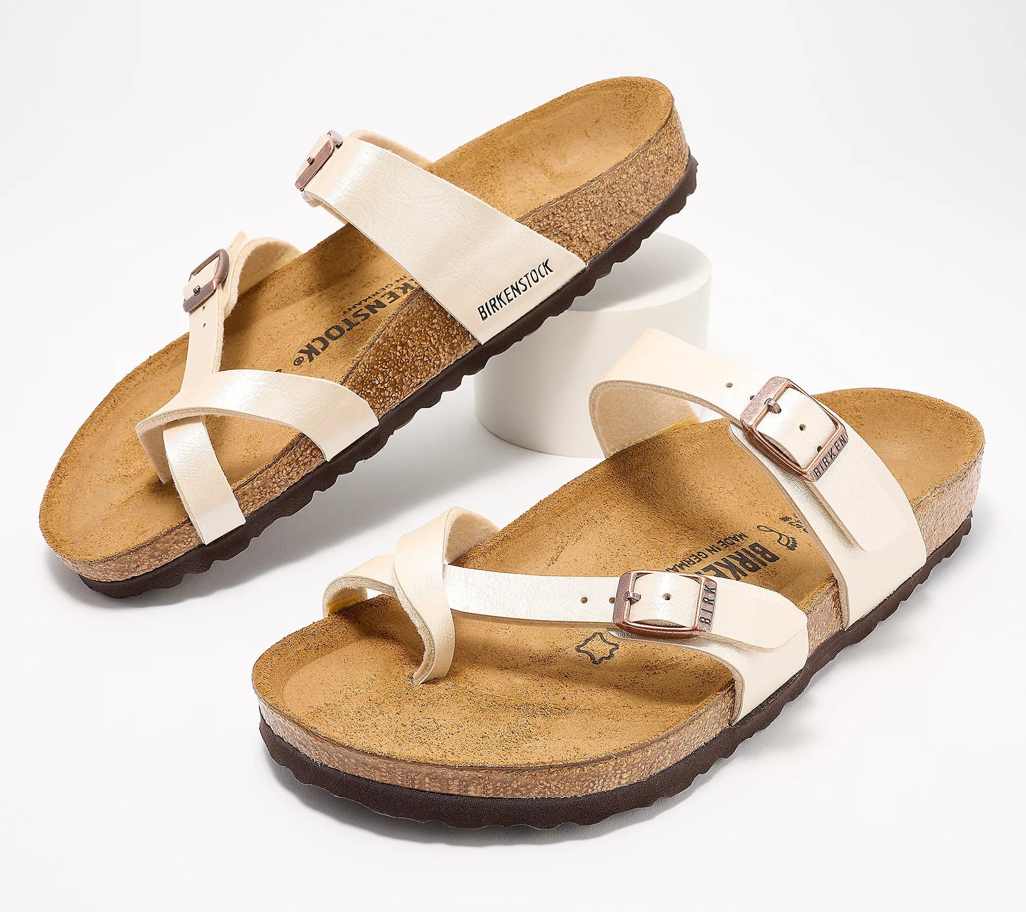 Birkenstock Birko-Flor Slide Sandal with Toe Loop - Mayari | QVC