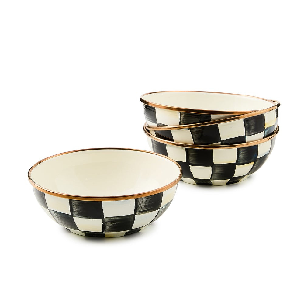 Enamel Everyday Bowls, Set of 4 | MacKenzie-Childs