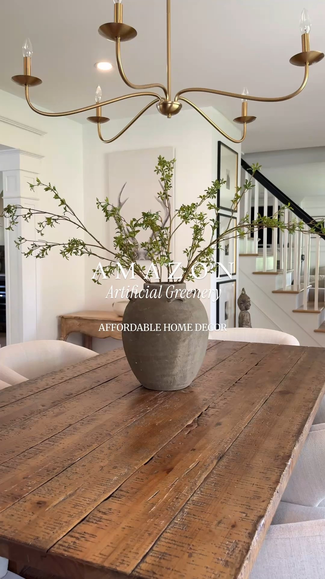 Wowza! 🌿 Loving my new, artificial branches from Amazon. These go so well with my organic modern styling in my dining room. Three branches shown. 

#LTKFindsUnder50 #LTKSaleAlert #LTKHome