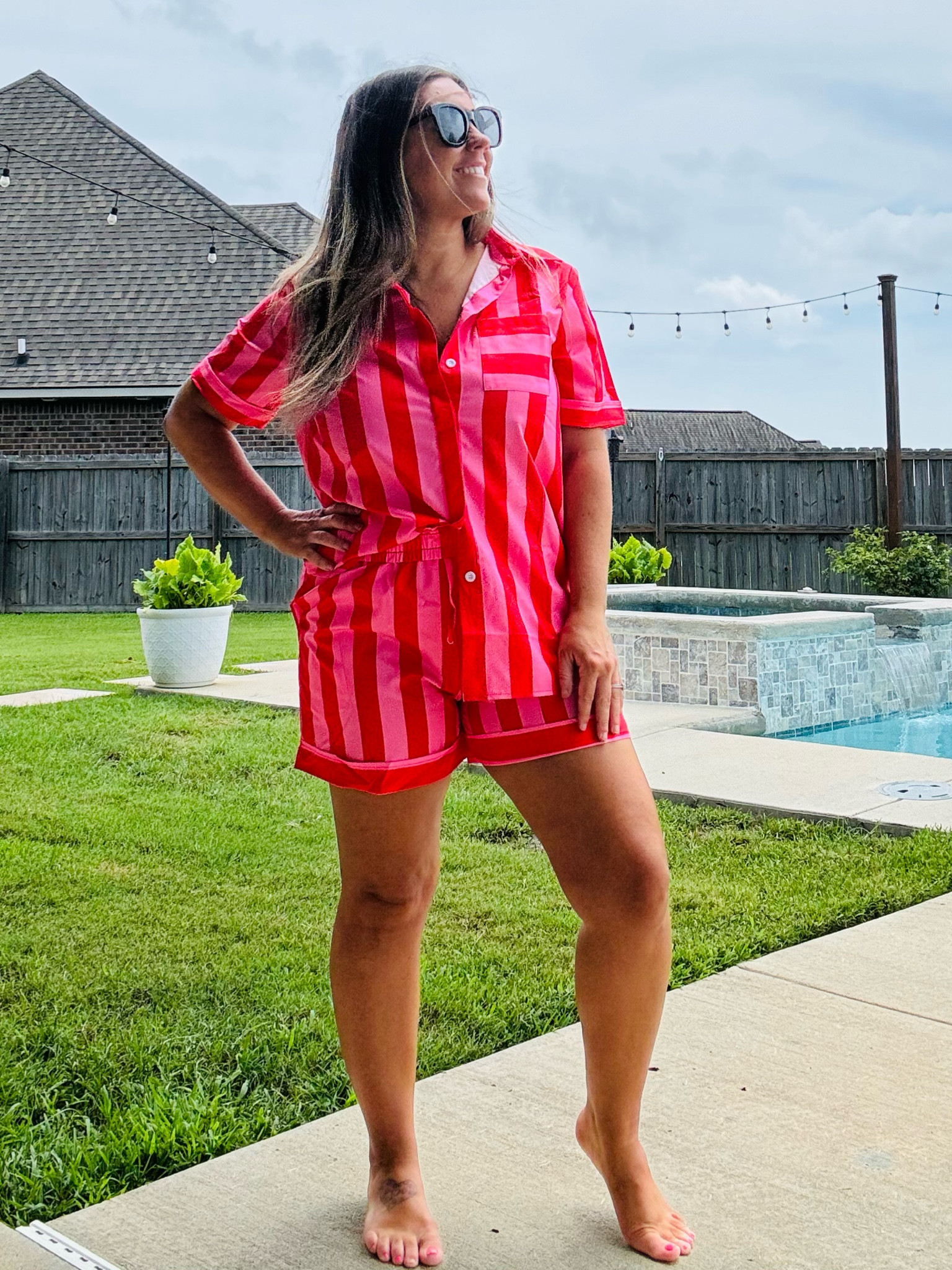 Swim coverup or Jammies!?! Who knows! This one can do it all! 

#LTKStyleTip #LTKSummerSales #LTKTravel