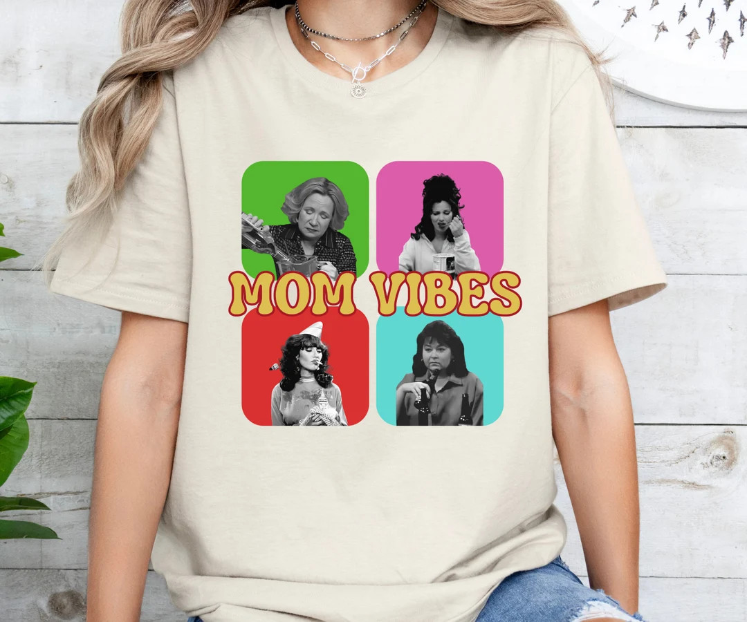 Mom Vibes T-Shirt, Funny Mama Shirt, Mother's Day Gift, Mom Shirt, Best Mom T-Shirt, Mama Tee, Ma... | Etsy (US)