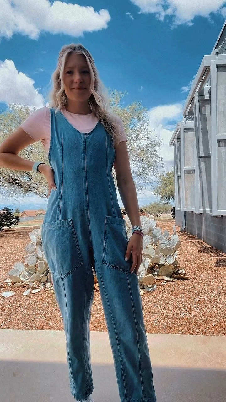 One of my favorite pairs of denim overalls are on sale for $20 

Wearing a small and recommended sizing down! 

So cute and comfy! I love the oversized fit 🩷

#LTKSaleAlert #LTKWorkwear #LTKStyleTip