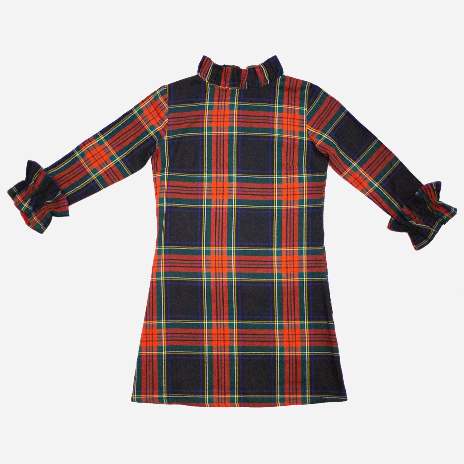 Sarah Jane Shift Dress in Black Tartan — Elizabeth Wilson | Elizabeth Wilson Designs