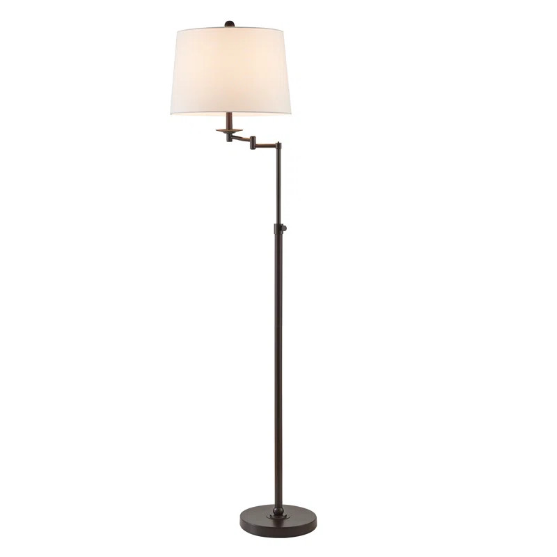 House of Hampton® Aleinah 64.5'' Adjustable Height Swing Arm Floor Lamp & Reviews | Wayfair | Wayfair North America