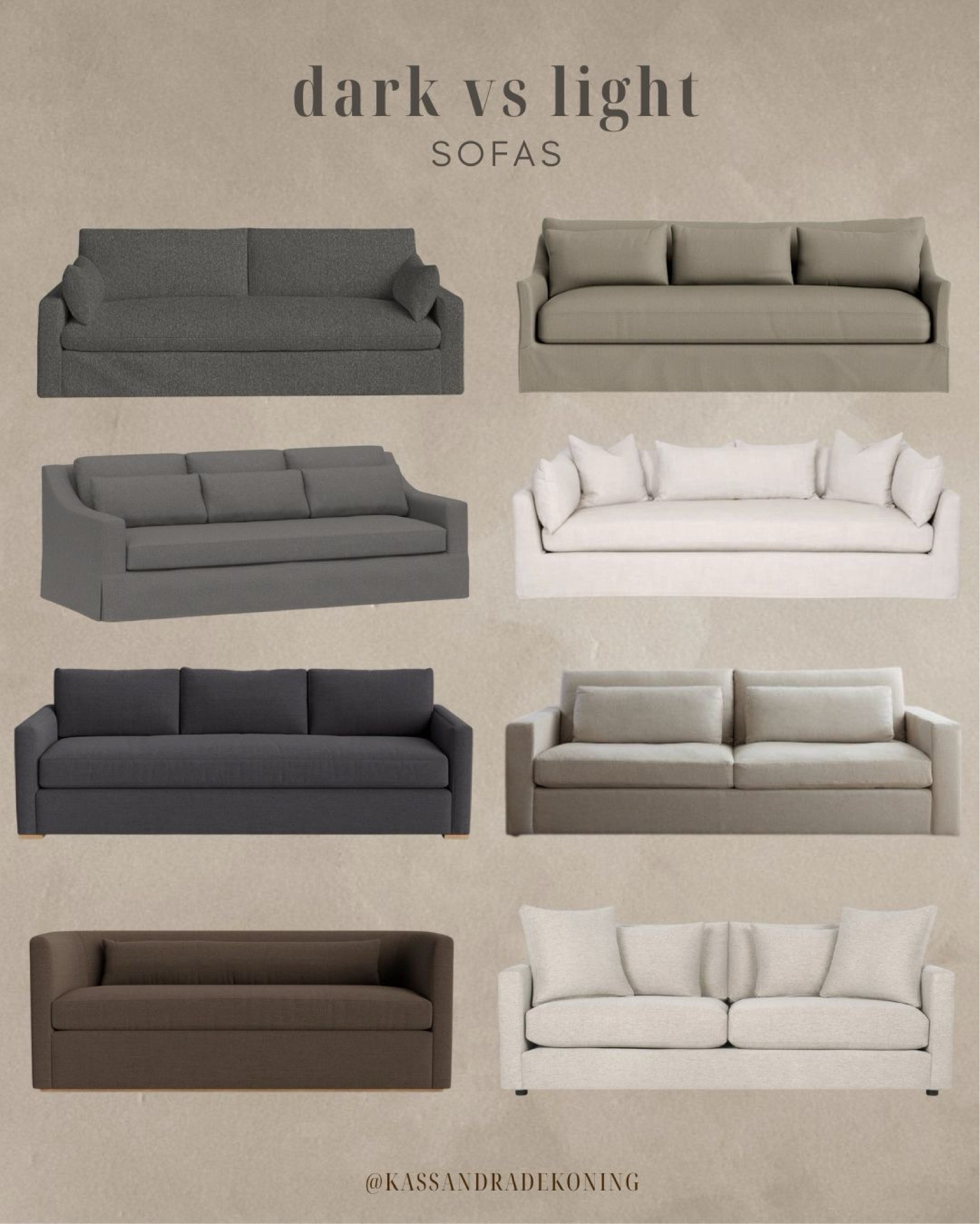Dark vs. Light Sofas 

Living room decor, decor finds, Wayfair home, McGee and Co, interior design, timeless furniture, furniture favourites 

#LTKSaleAlert #LTKStyleTip #LTKHome