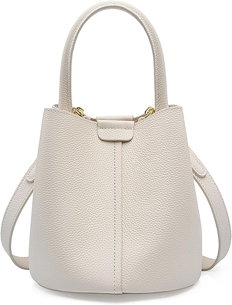 Bucket Bags for Women, Genuine Leather Crossbody Bags, Top-handle purses with an Adjustable Strap | Amazon (US)