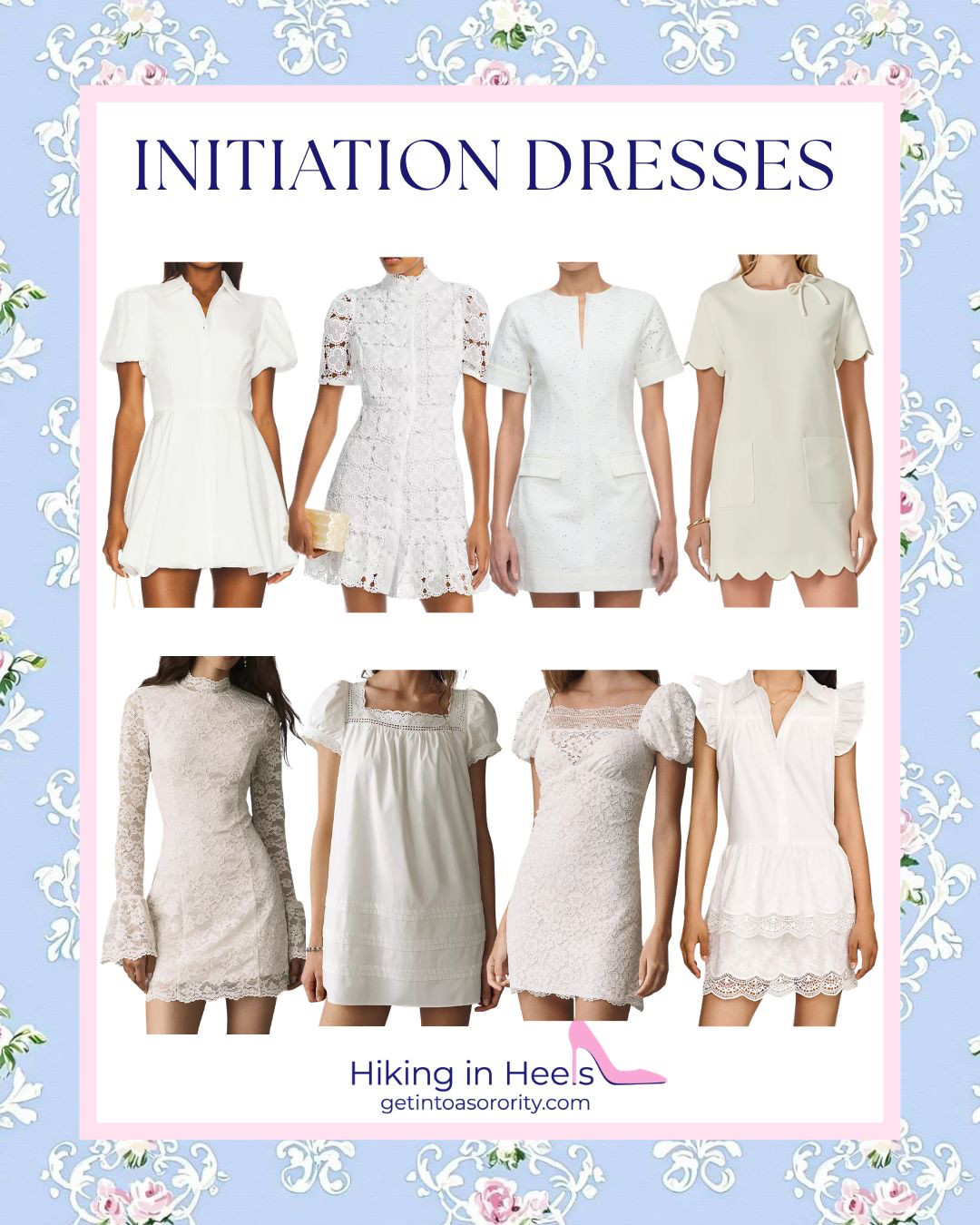 white sorority initiation dresses 🤍✨ #LTKootd

#LTKU #LTKBeauty 

 