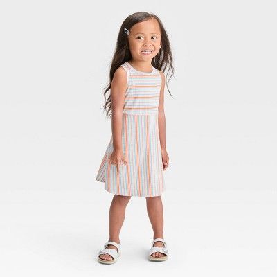 Toddler Girls' Rainbow Striped Ribbed Tank Top - Cat & Jack™ | Target