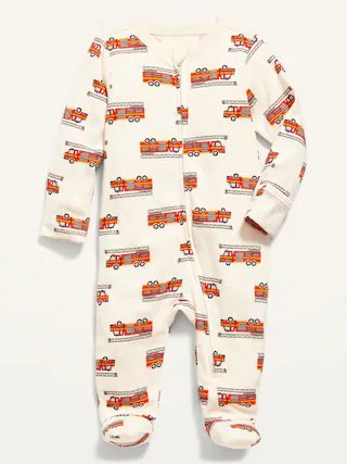 Unisex Printed Footed Sleep & Play One-Piece for Baby | Old Navy (US)