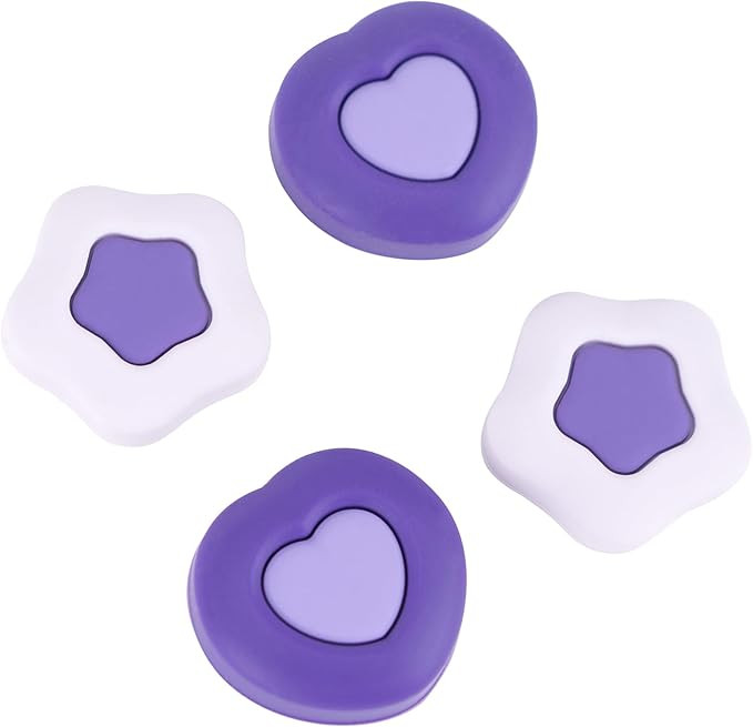 GeekShare Cute Silicone Joycon Thumb Grip Caps Kawaii Thumbstick Caps Joystick Cover Compatible w... | Amazon (US)